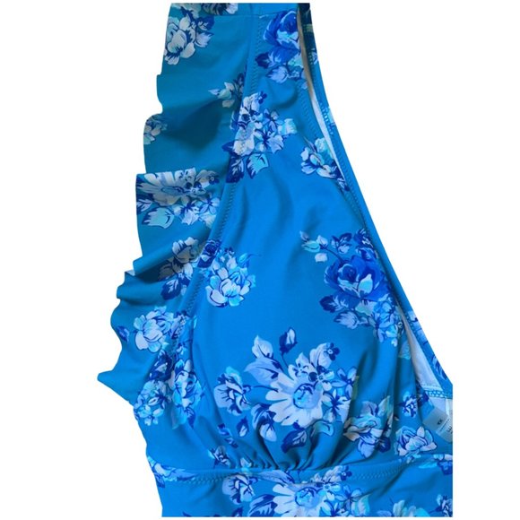 4X NWT Sexy Swimsuit Cupshe blue plunge front - Picture 2 of 7